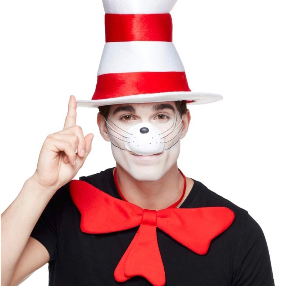 Halloween hat, costume hat, Dr Seuss The Cat in the Hat Adult Easy Costume.